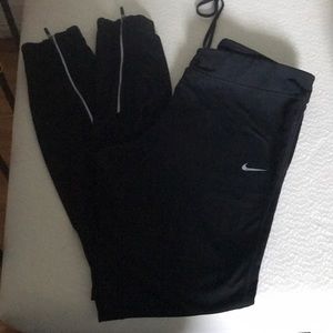 Nike Dri Fit Running Pants L w/ zip up hem